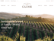 Tablet Screenshot of clinecellars.com